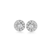 Silver Harmony Earrings, White Rhodium, Premium Cubic Zirconia  + Give Fun Gift